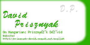 david prisznyak business card